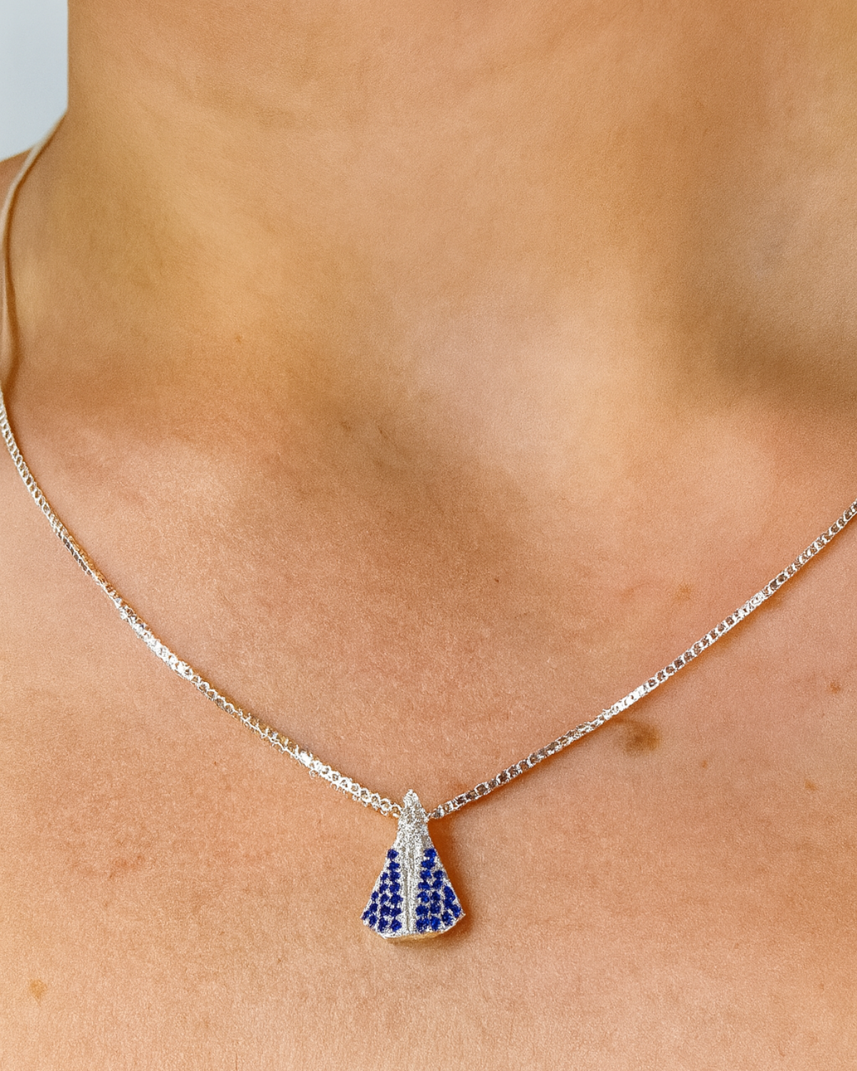 Colar Nossa Senhora Prata 925