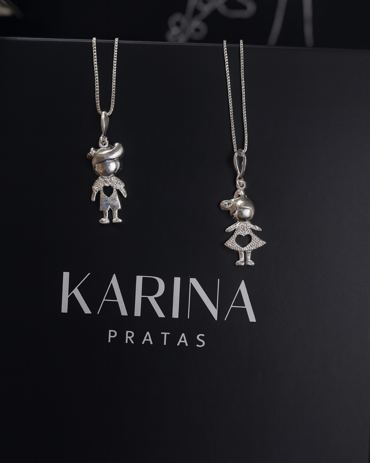 Colar Menina em Prata 925