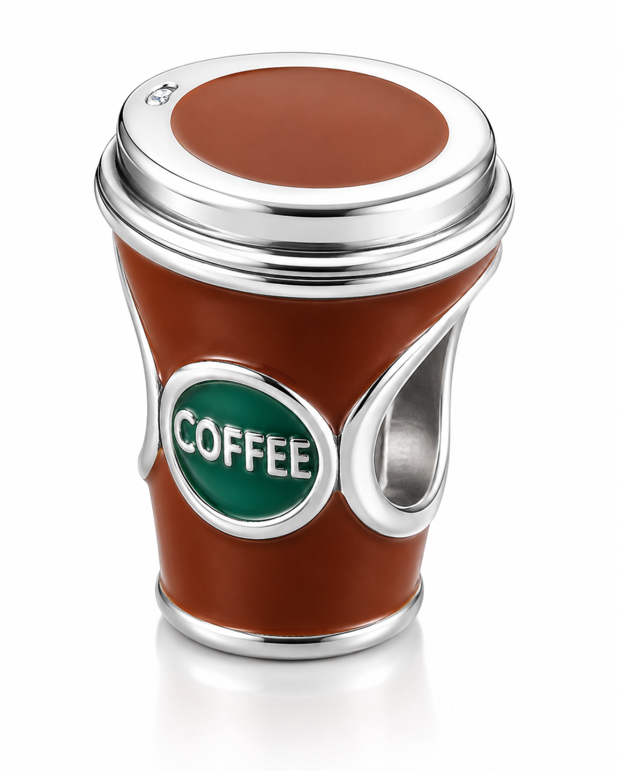 Berloque Copo de Café em Prata 925