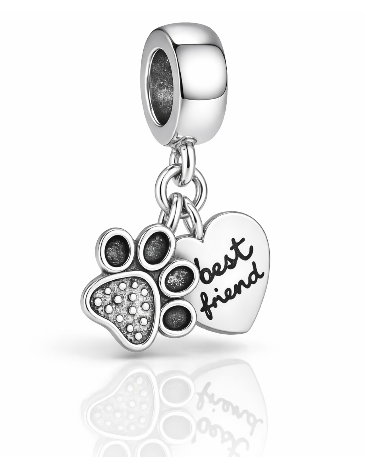 Berloque Pata de Pet Best Friend Prata 925