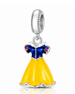 Berloque Vestido de Princesa em Prata 925