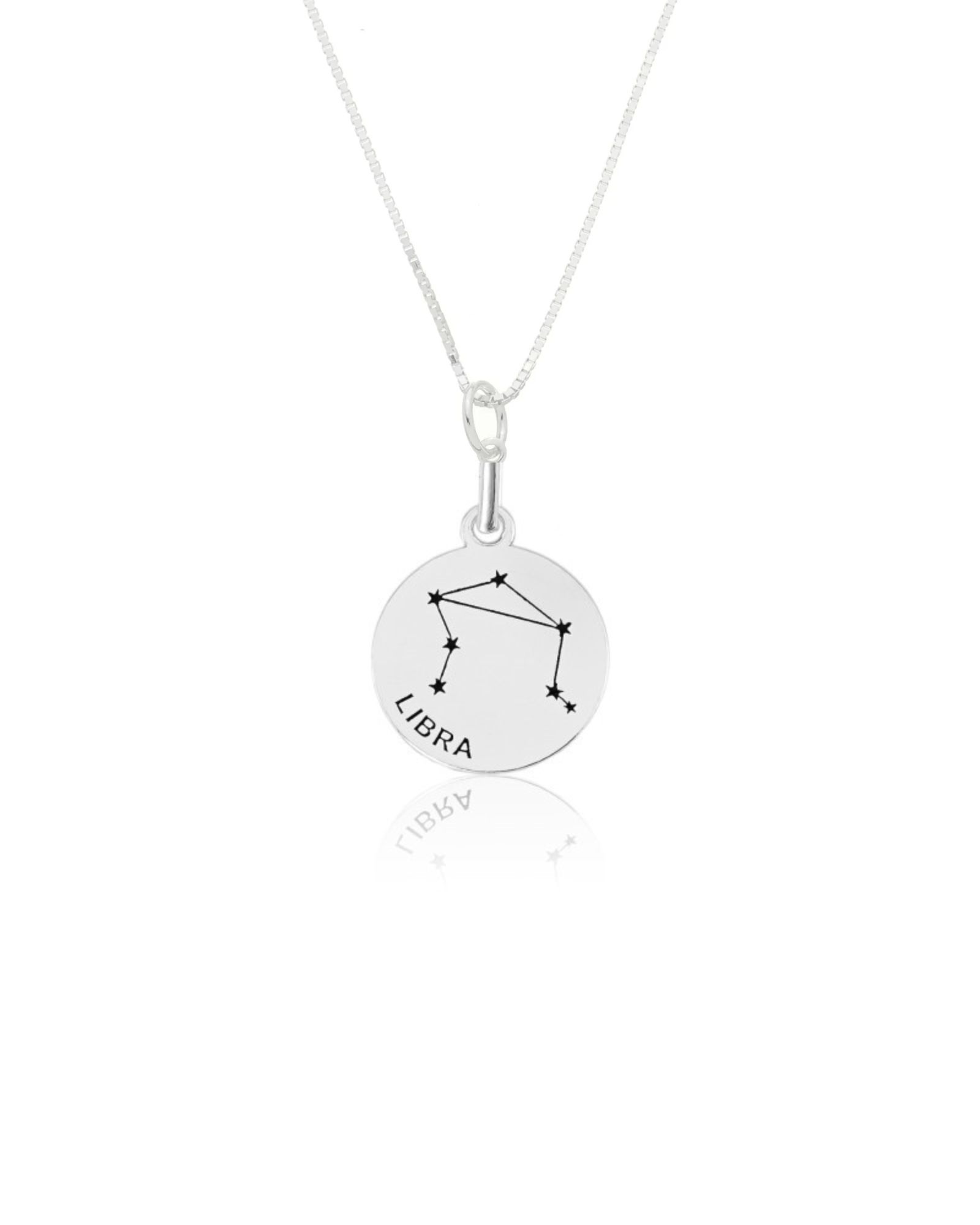 Colar Medalha Signo em Prata 925 - Karina Pratas