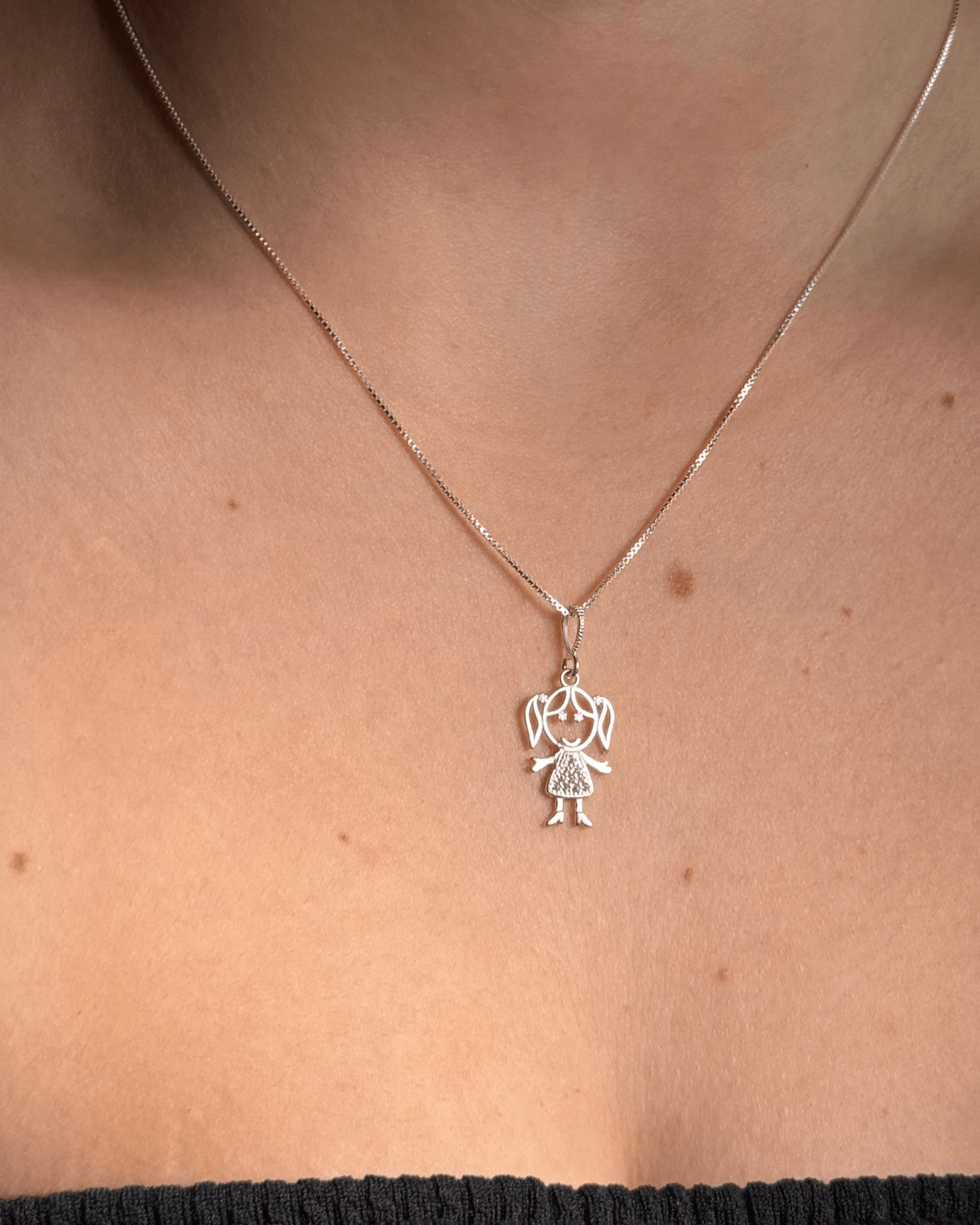 Colar Menina em Prata 925 – 45 cm - Karina Pratas