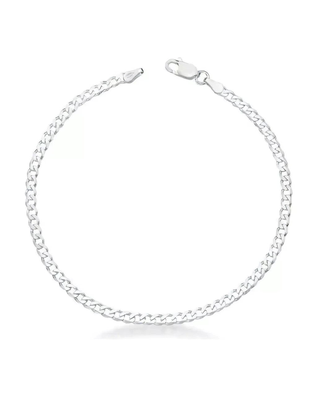 Pulseira De Prata 4MM Simplicidade com Charme