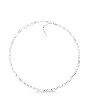 Choker De Prata Grumet 3,5 Cm Estilo e Elegância