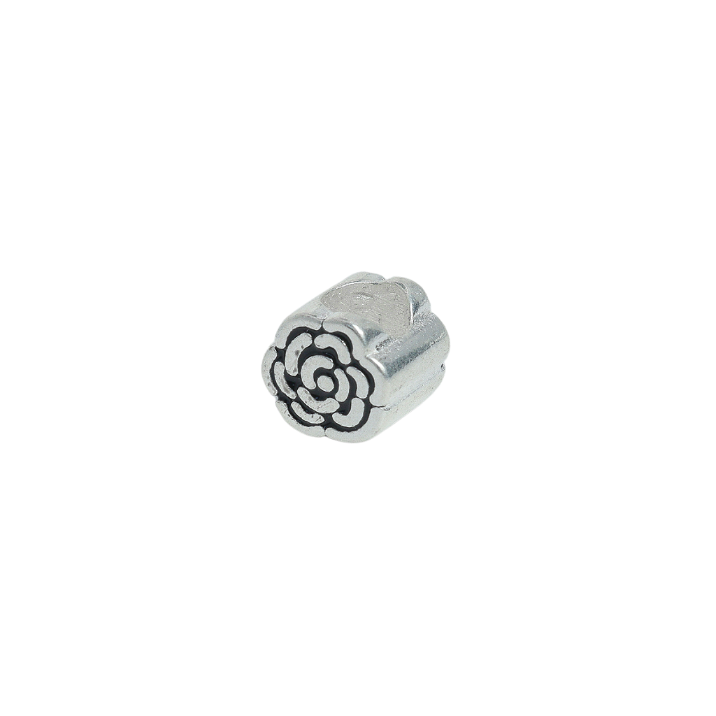 Berloque De Prata Separador Flor Em Prata 925