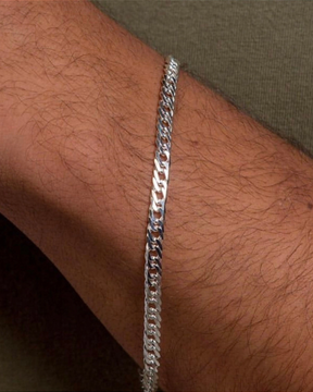 Pulseira De Prata Grumet 3 MM Elegância e Durabilidade em Cada Elo