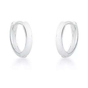 Argola De Prata Click Média Elegância e Praticidade