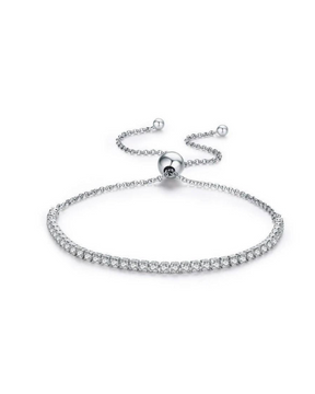 Pulseira Riviera Ajustável De Prata 925