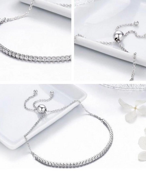 Pulseira Riviera Ajustável De Prata 925