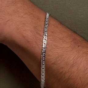 Pulseira De Prata Grumet 3 MM Elegância e Durabilidade em Cada Elo