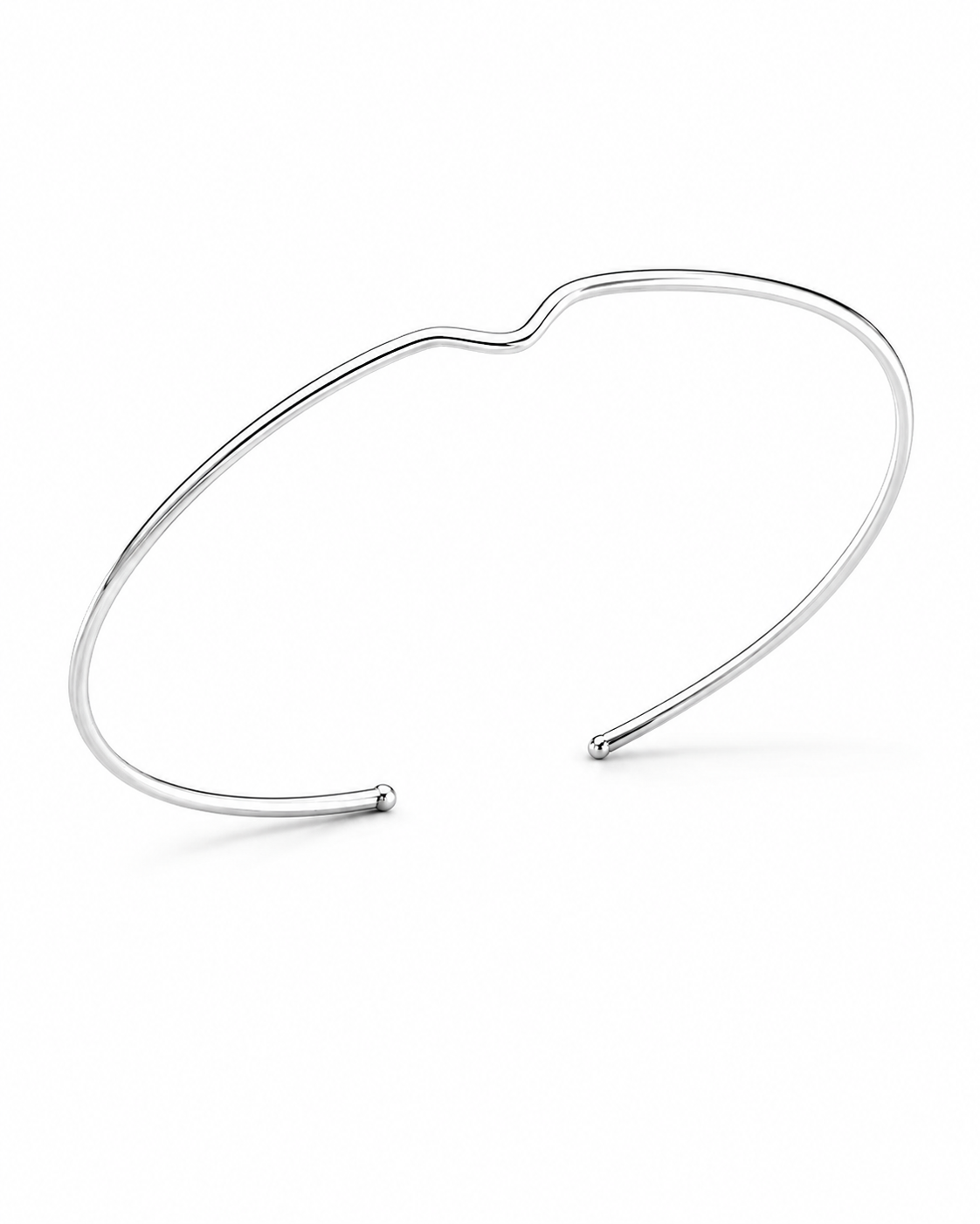 Bracelete Fio V Regulável  Prata 925
