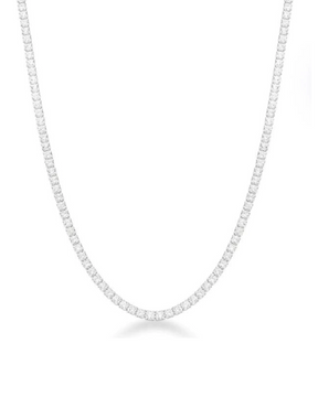 Choker De Prata Riveira Estilo Único 45 cm