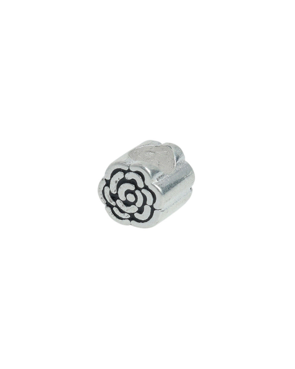 Berloque De Prata Separador Flor Em Prata 925