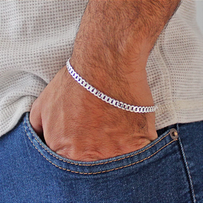 Pulseira De Prata Grumet 5MM Sofisticação e Estilo