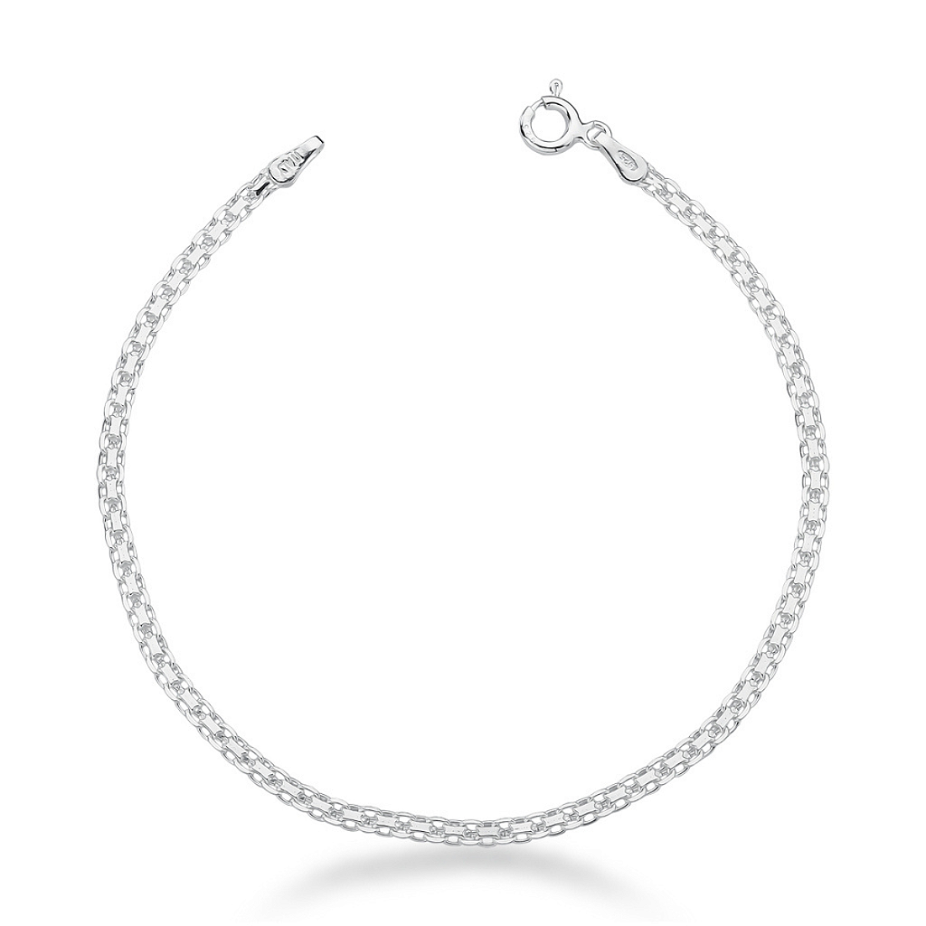Pulseira de Prata Bismark Elegância e Sofisticação em Cada Elo