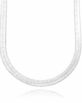 Choker De Prata Laminada 4 MM Elegância e Versatilidade