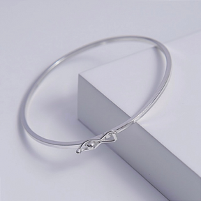 Bracelete  Liso 2 mm Aro Arredondado 18 Cm Prata 925