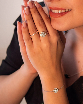 Pulseira Trevo Cravejada De Prata 925