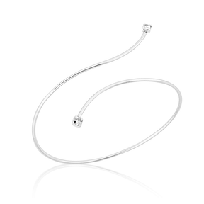 Bracelete Regulável Ponto de Luz em Prata