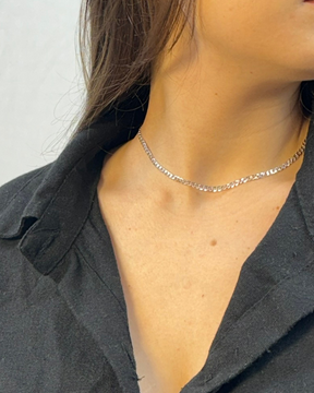 Choker De Prata Grumet 3,5 Cm Estilo e Elegância