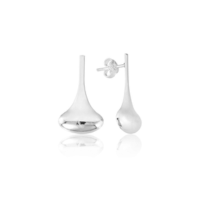 Brinco de Prata em Gota Elegância e Sofisticação