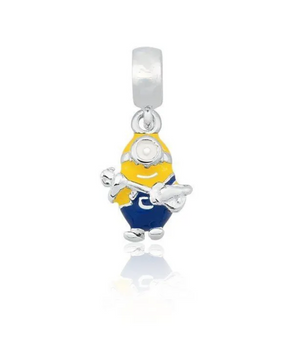 Berloque Minion com Violão em Prata 925 – Diversão e Estilo em um Só Detalhe!