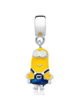 Berloque Minion em Prata 925 – Um Toque de Diversão na Sua Pulseira