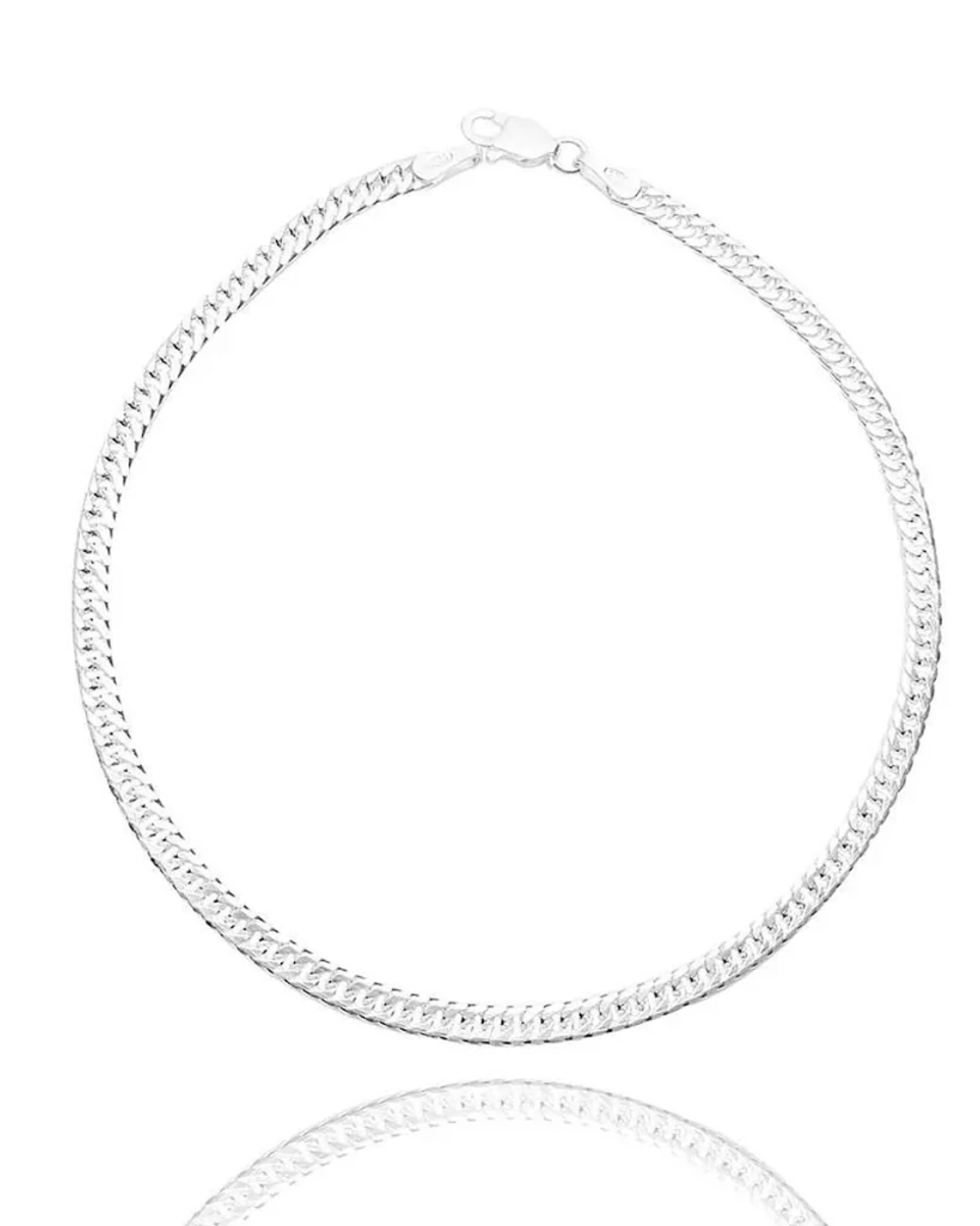 Pulseira De Prata Grumet 3 MM Elegância e Durabilidade em Cada Elo