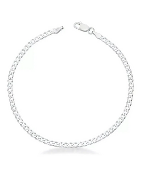 Pulseira De Prata 4MM Simplicidade com Charme