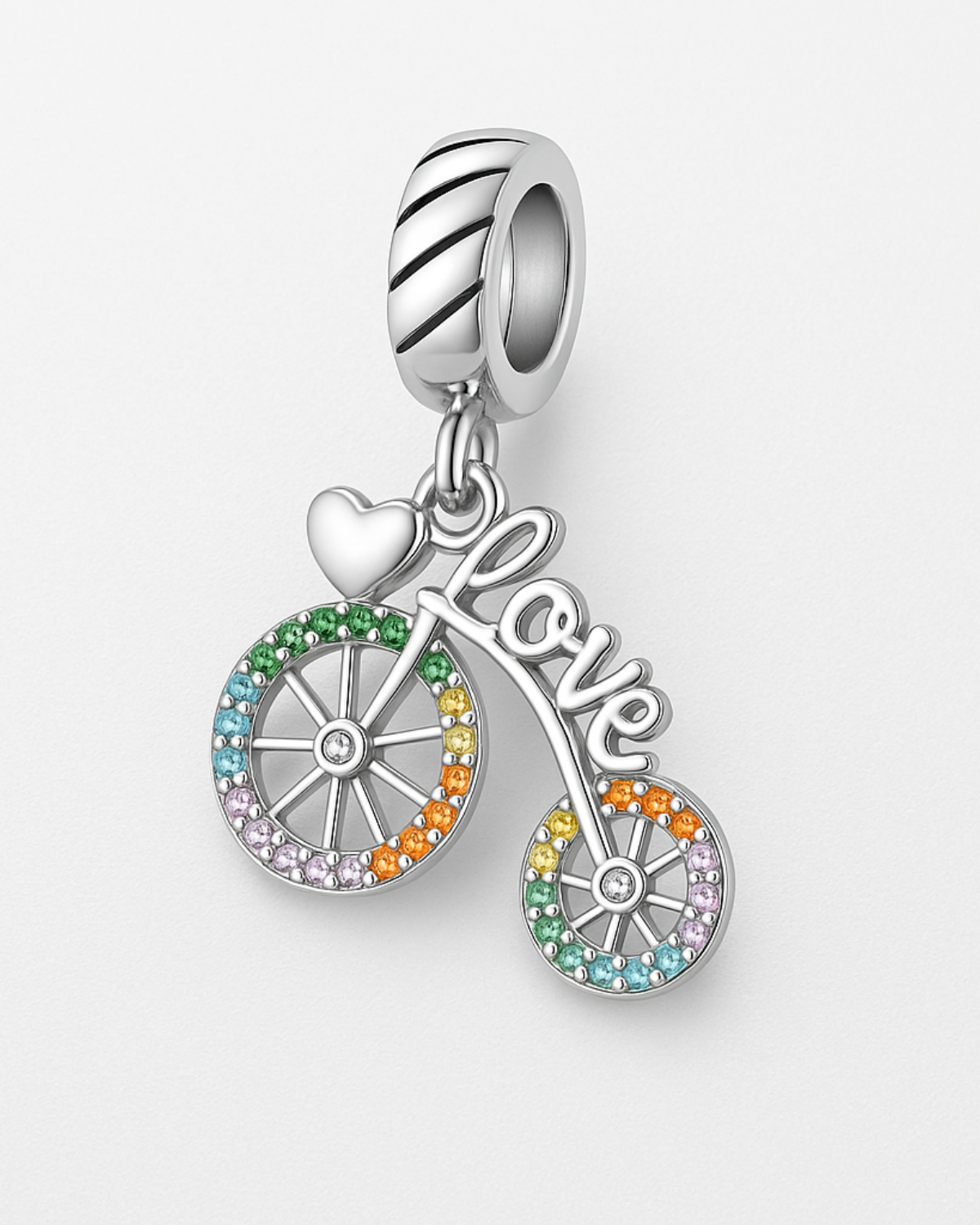 Berloque Love Bicicleta Prata 925