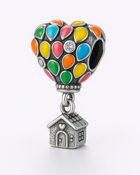 Berloque Casa no Balão Prata 925
