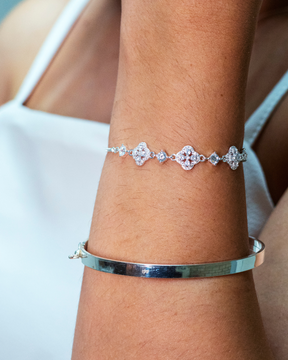 Bracelete Fio Quadrado 6 mm Prata 925
