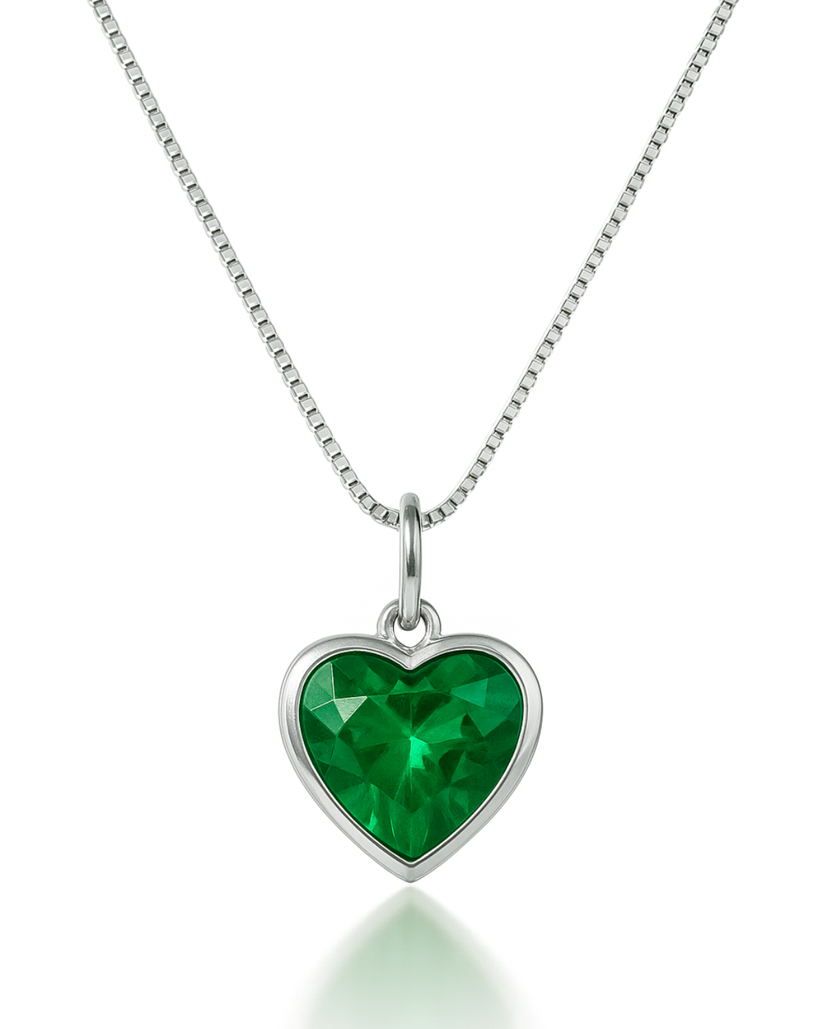 Colar Verde Esmeralda Prata 925