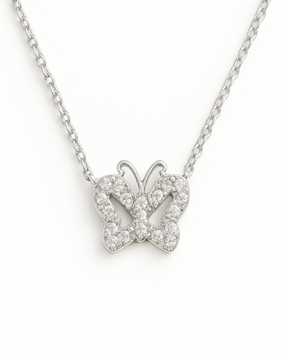 Colar Borboleta Prata 925