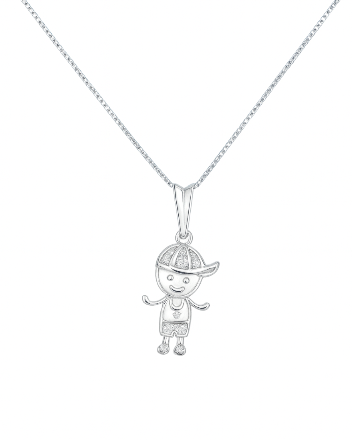 Colar Menino em Prata 925 I 45 CM