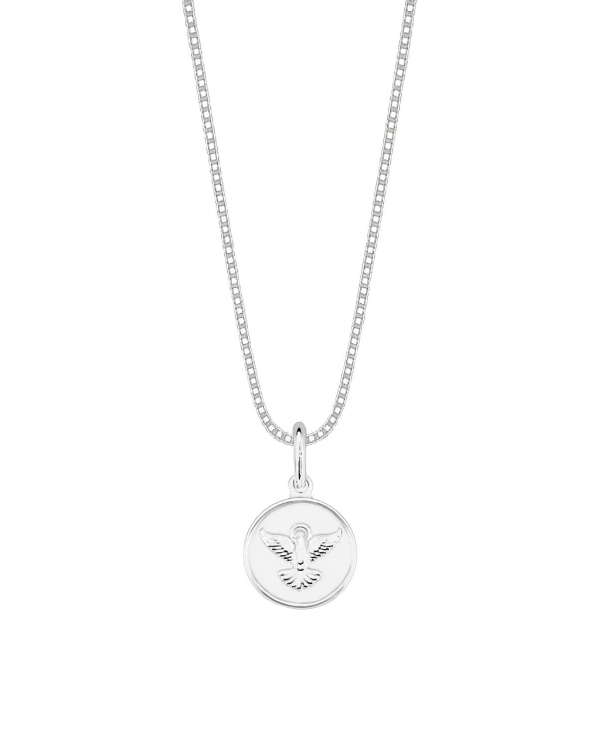 Colar Medalha Espírito Santo Prata 925
