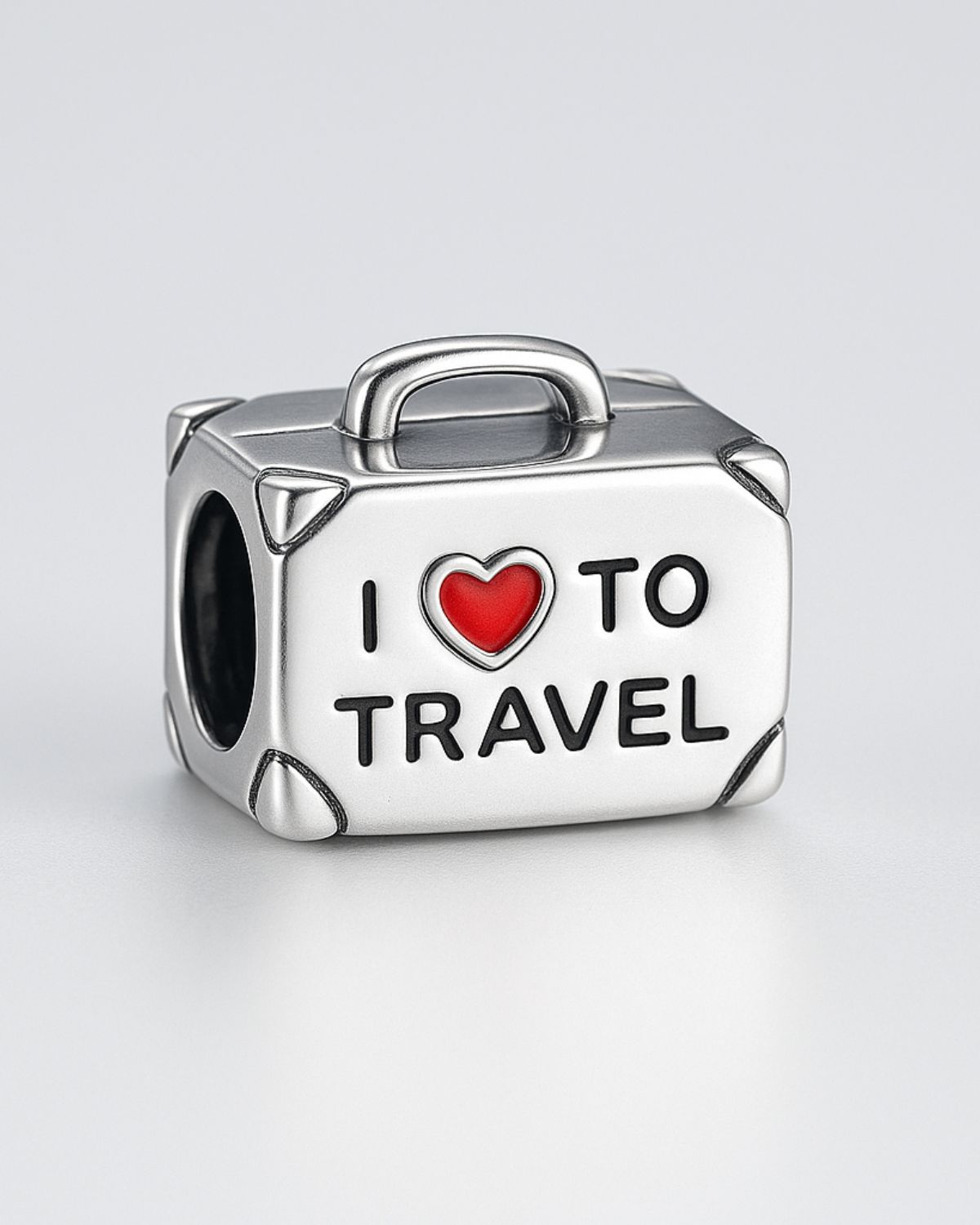 Berloque I Love You Travel  Prata 925