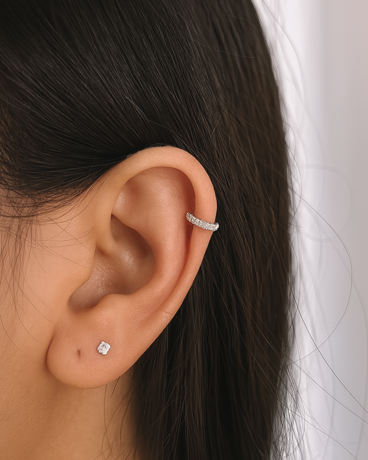 Piercing Argola Cravejado para Orelha