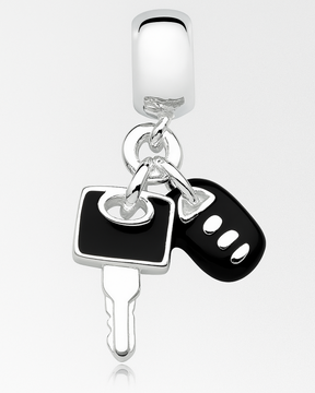 Berloque Chave de Carro Prata 925