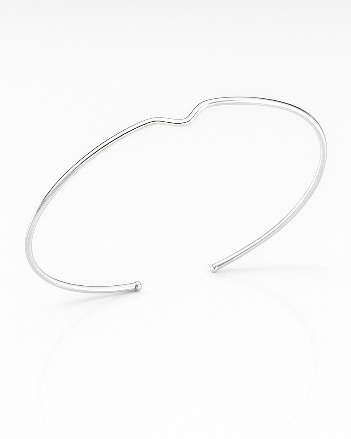 Bracelete Fio V Regulável  Prata 925