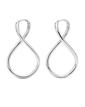 Argola Infinito em Prata 925