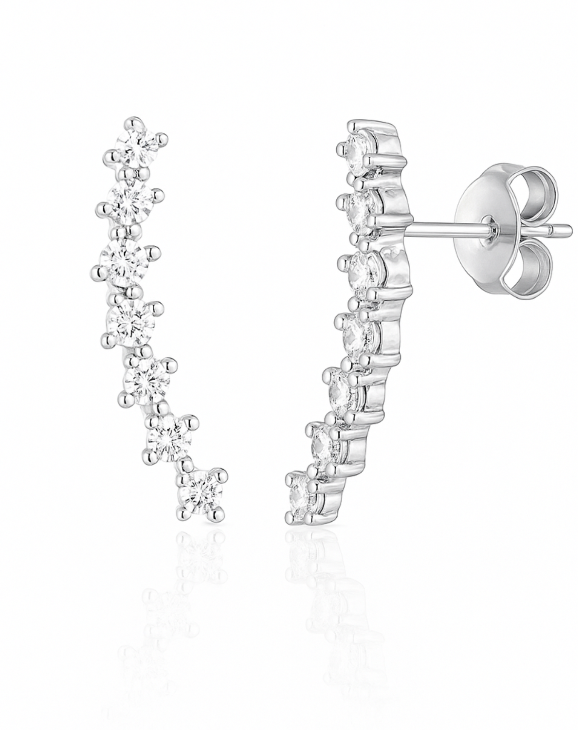 Brinco Ear Cuff Riveira Prata 925