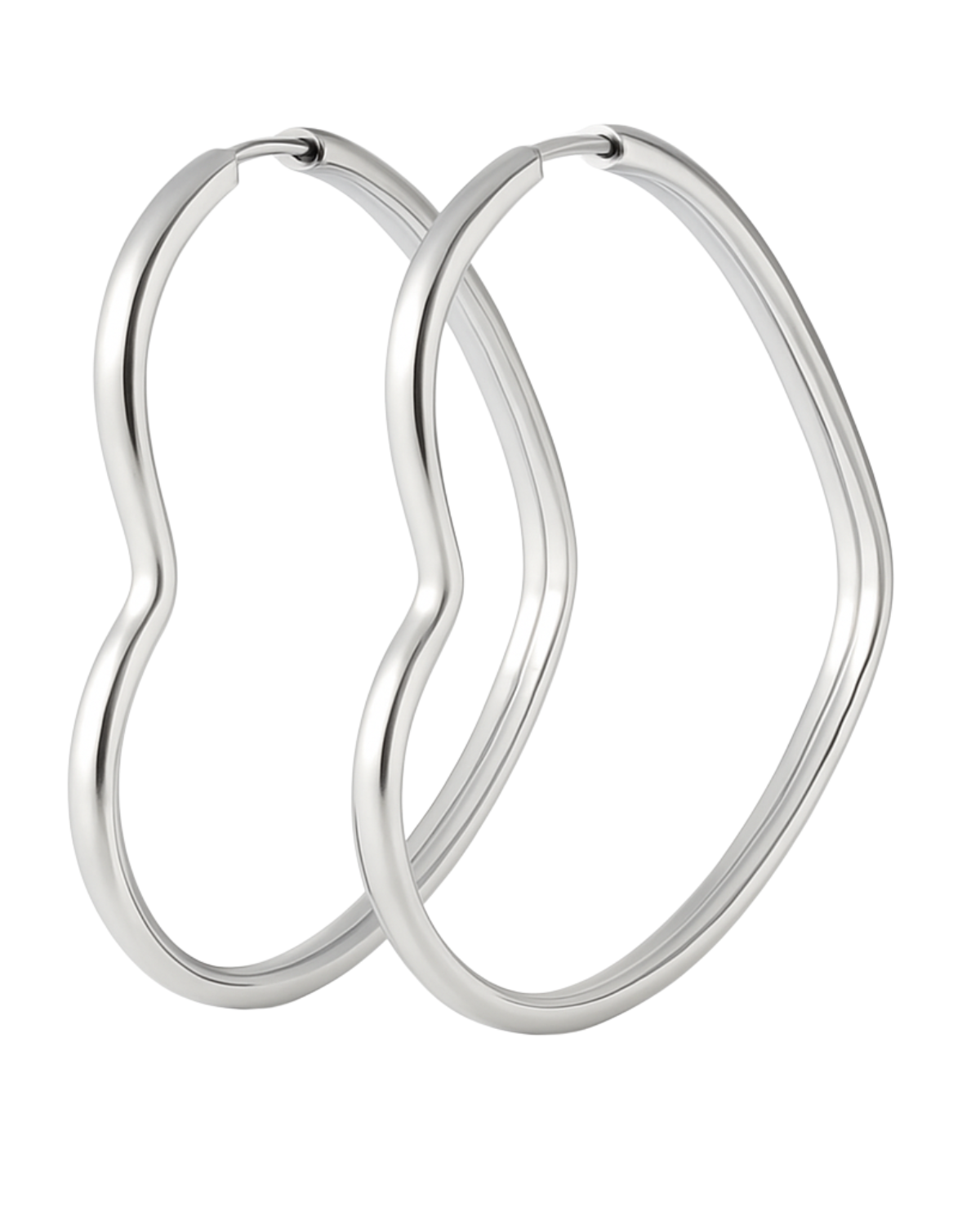 Argola com Coração em Prata 925