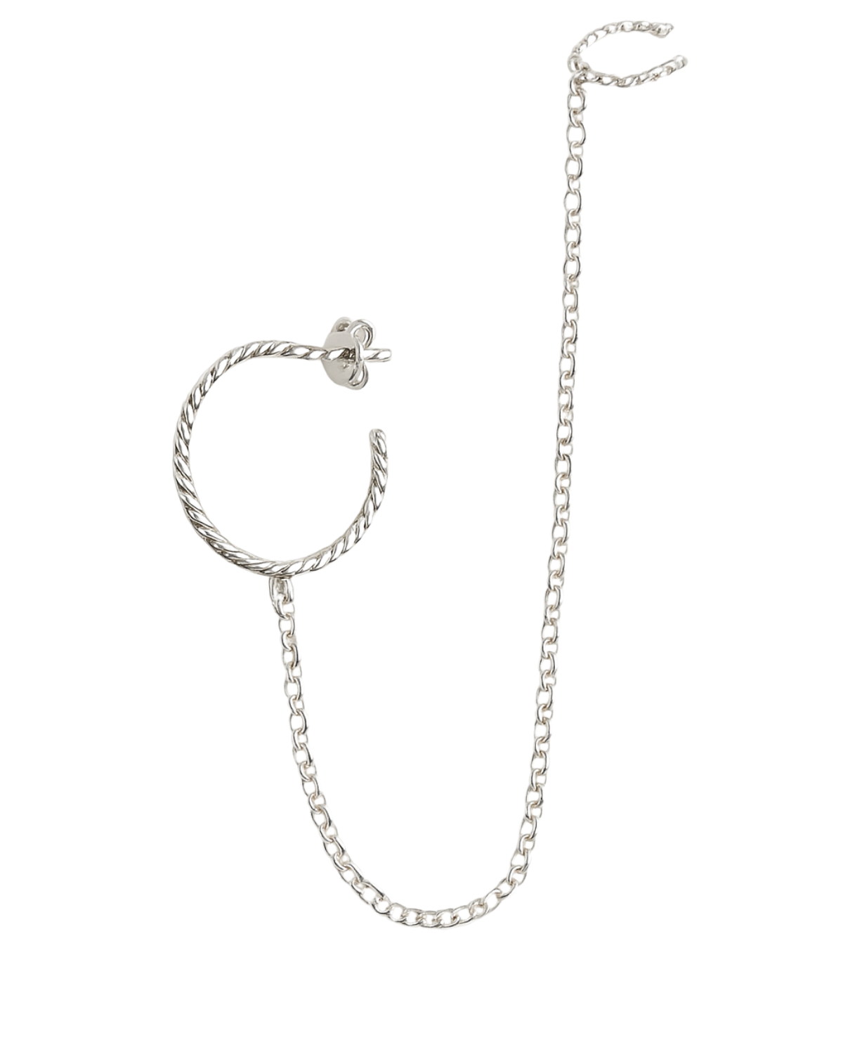 Brinco Piercing Argola Prata 925