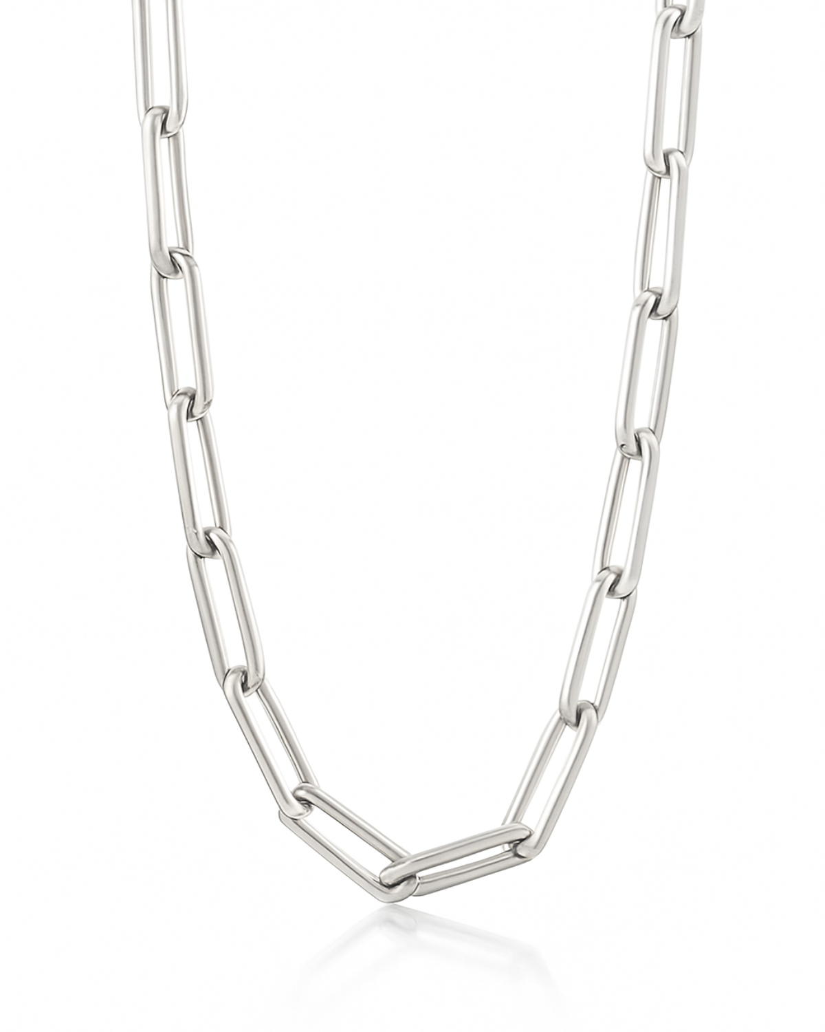 Colar Cartier Elos Quadrado em Prata 925