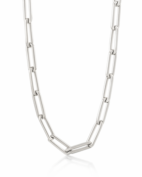 Colar Cartier Elos Quadrado em Prata 925