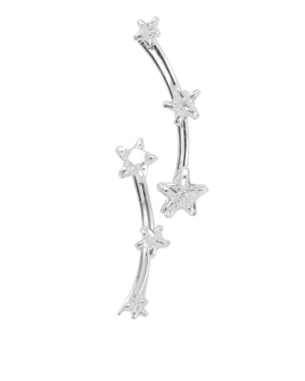 Brinco Ear Cuff Estrela de Prata 925