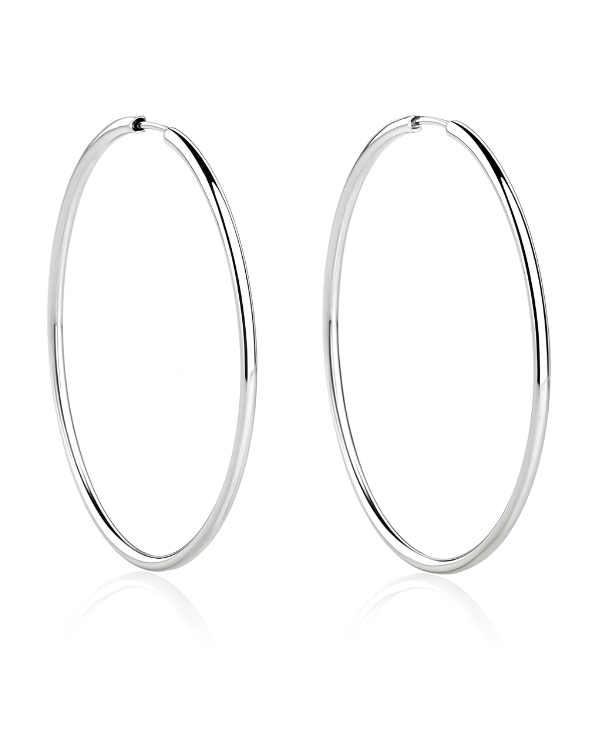 Argola com Fio Redondo em Prata 925