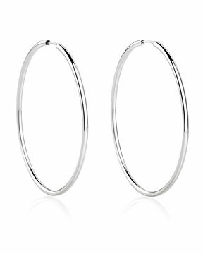 Argola com Fio Redondo em Prata 925